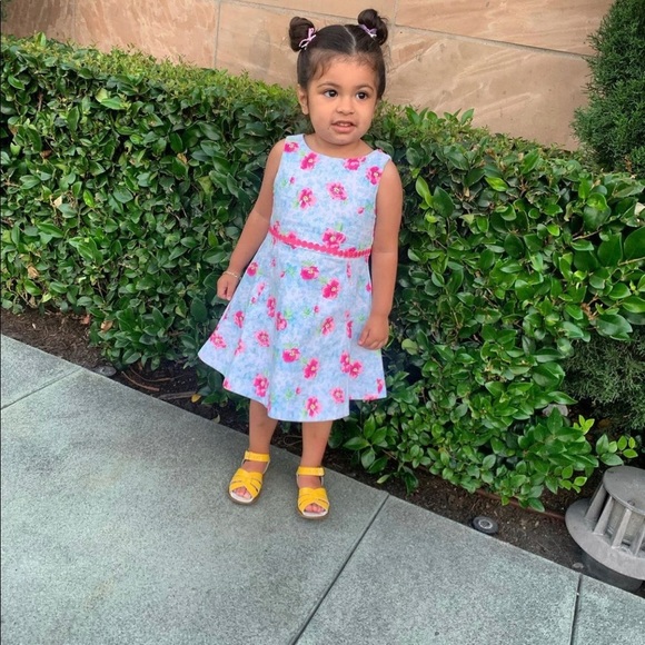 Janie and Jack Pink Blue Floral - Picture 1 of 3